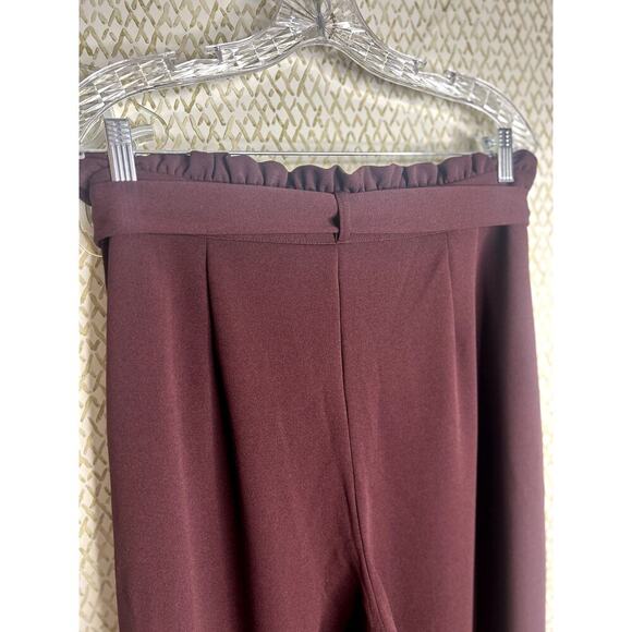 NWOT Alloy Apparel Tall Scarlett Ultra Wide Highest-Rise Burgundy Brown Pant XXL - Picture 7 of 11